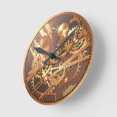 steampunkの腕時計のギア ラウンド壁時計 (傾斜)