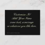 Steampunkの航空機のプロフィールカード コーリングカード (裏面)