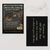 Steampunkの航空機のプロフィールカード コーリングカード (正面/裏面)