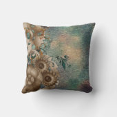 Steampunkの花柄 クッション (裏面)