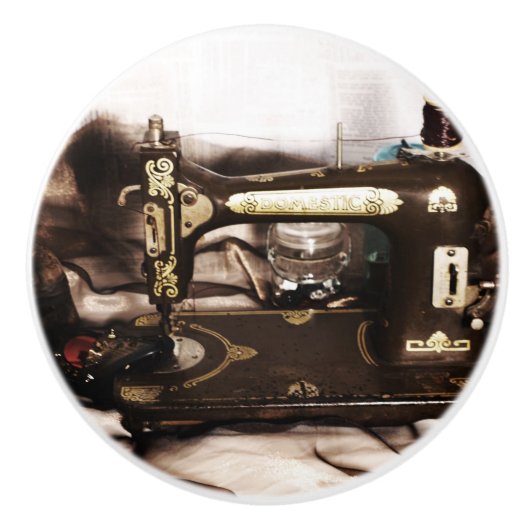 Steampunkの裁縫 セラミックノブ (正面)