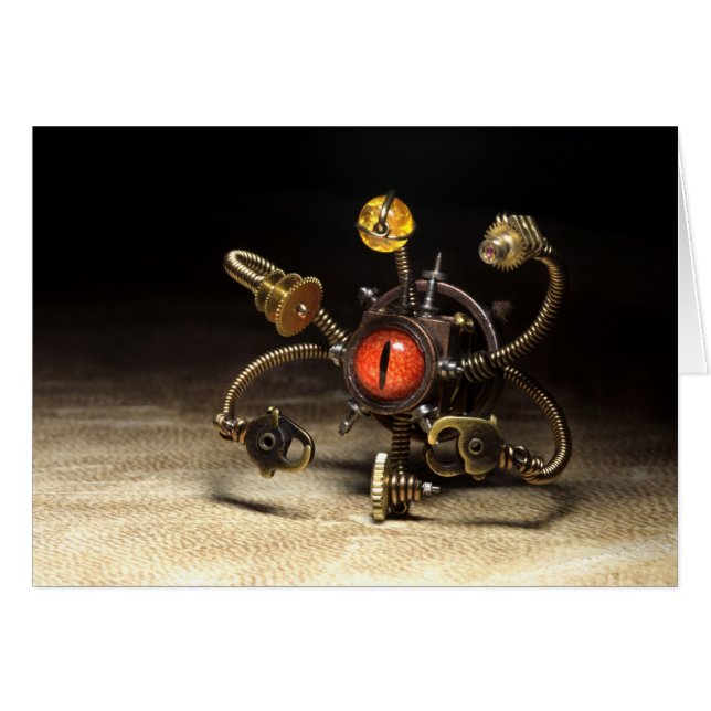 Steampunkの見る人のロボット (正面横)