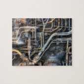 Steampunkの配管の管 ジグソーパズル (横)