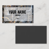 Steampunkの配管の管 名刺 (正面/裏面)