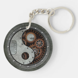 Steampunkの陰陽 キーホルダー