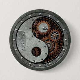 Steampunkの陰陽 缶バッジ