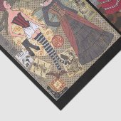 Steampunkの風変わりなペーパー人形の芸術のティッシュペーパー 薄葉紙 (詳細)