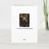 steampunkの飛んでいるな女の子の挨拶状 カード (裏面)