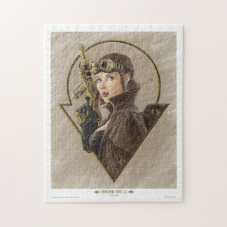 Steampunkの飛行士のパズル ジグソーパズル