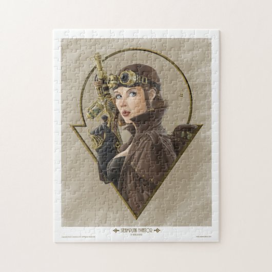 Steampunkの飛行士のパズル ジグソーパズル (縦)