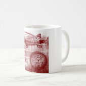 Steampunkの飛行船 コーヒーマグカップ (正面右)