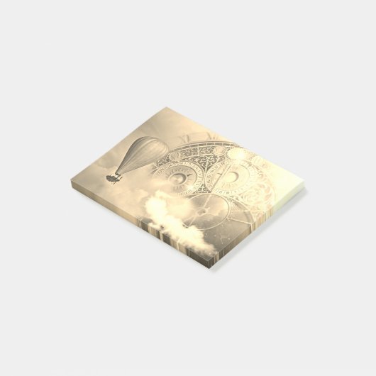 Steampunkの飛行船 ポストイット (アングル)