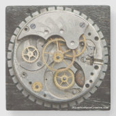 Steampunkの飲み物のコースター ストーンコースター (正面)