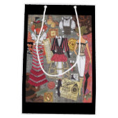 SteampunkのAlina Kolluri著風変わりなペーパー人形の芸術 ミディアムペーパーバッグ (裏面)