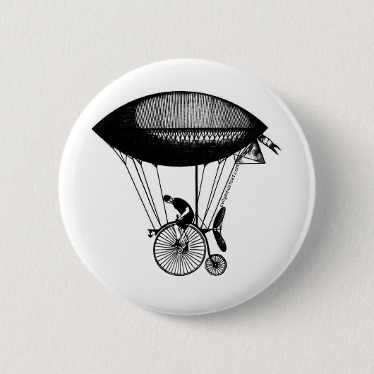 Steampunkのderigicyclist 缶バッジ (正面)