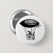Steampunkのderigicyclist 缶バッジ (正面&裏面)