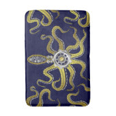 Steampunkはタコの金属Krakenを連動させます バスマット (正面縦)