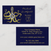 SteampunkはタコKrakenを連動させます 名刺 (正面/裏面)