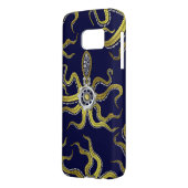 SteampunkはタコKrakenを連動させます Case-Mate Samsung Galaxyケース (裏面左)