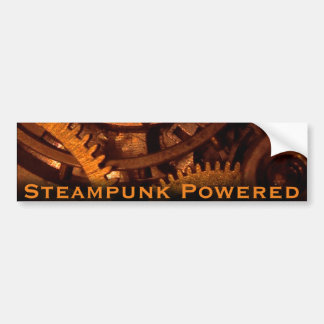 Steampunkはバンパーステッカーに動力を与えました バンパーステッカー