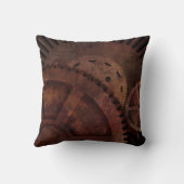 Steampunkは産業ファッションを連動させます クッション (裏面)