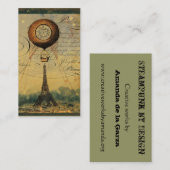 Steampunkエッフェルタワープロフィール名刺 名刺 (正面/裏面)