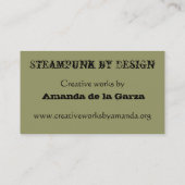 Steampunkエッフェルタワープロフィール名刺 名刺 (裏面)