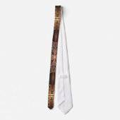 Steampunkエンジンの抽象芸術のフラクタルのアートワーク ネクタイ (裏面)