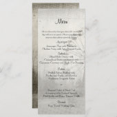 SteampunkカーニバルTop Hat結婚のメニュー メニュー (正面/裏面)