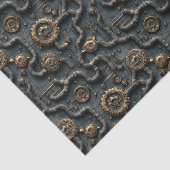 SteampunkギアとパイプのネットワークBL8 Decopage 薄葉紙 (詳細)