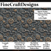 SteampunkギアとパイプのネットワークBL8 Decopage 薄葉紙