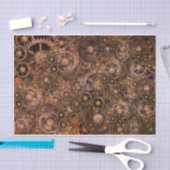 Steampunkギアの分離の背景 薄葉紙 (クラフト)