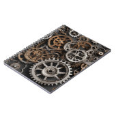 Steampunkギアノートブック – Industrial Desiヴィンテージ ノートブック (左側)