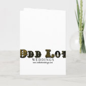 Steampunkギア結婚式招待状グリーティングカード 招待状 (裏面)