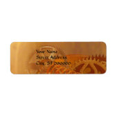 steampunkギアcogs整備士デザイン ラベル (正面)