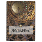 Steampunkクリップボパーソナライズされたード クリップボード (裏面)