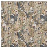 Steampunkグラフィック要素コレクション(木材) ファブリック (見本)