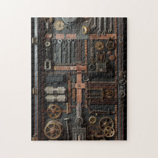 Steampunkコンプレックスツールボックス ジグソーパズル (縦)