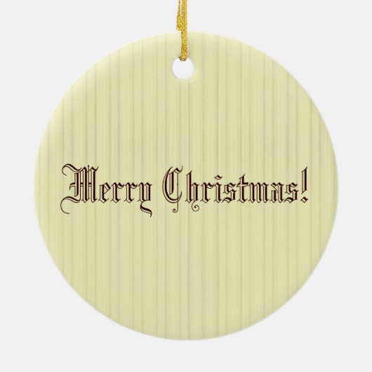 Steampunkサンタ-ヴィンテージのメリークリスマス セラミックオーナメント (裏面)