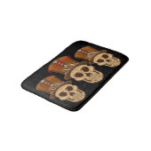 Steampunkスカルイントップハットサンダーコーブ バスマット (アングル)