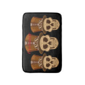 Steampunkスカルイントップハットサンダーコーブ バスマット (正面縦)