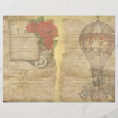 Steampunkスクラップブック/ジャーナルページ (裏面)