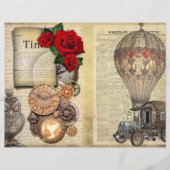 Steampunkスクラップブック/ジャーナルページ (正面)