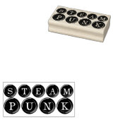 Steampunkタイプライター鍵 ラバースタンプ (押印)
