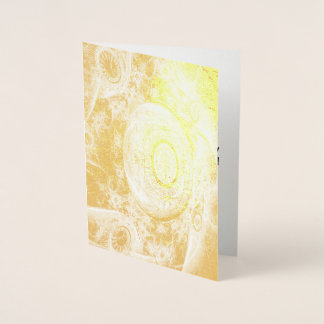 Steampunkタイムフォイル誕生日カード 箔カード