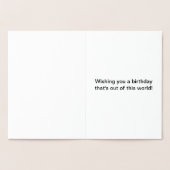 Steampunkタイムフォイル誕生日カード 箔カード (内部)