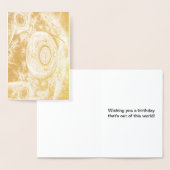 Steampunkタイムフォイル誕生日カード 箔カード (ディスプレー)