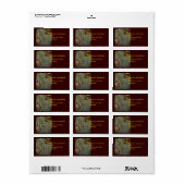 Steampunkタイムマシン時計ラベル ラベル (フルシート)