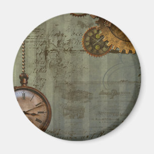 Steampunkタイムマシン マグネット