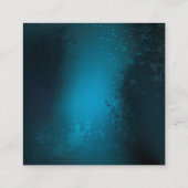 Steampunkターコイズ背景(ギア) コーリングカード (裏面)